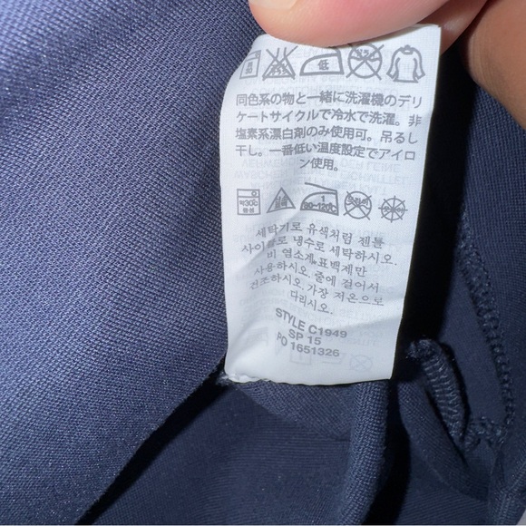 J.Crew Navy Sleeveless Textured A-Line Dress Size 6 – Exposed Zipper, Cotton - Picture 4 of 13